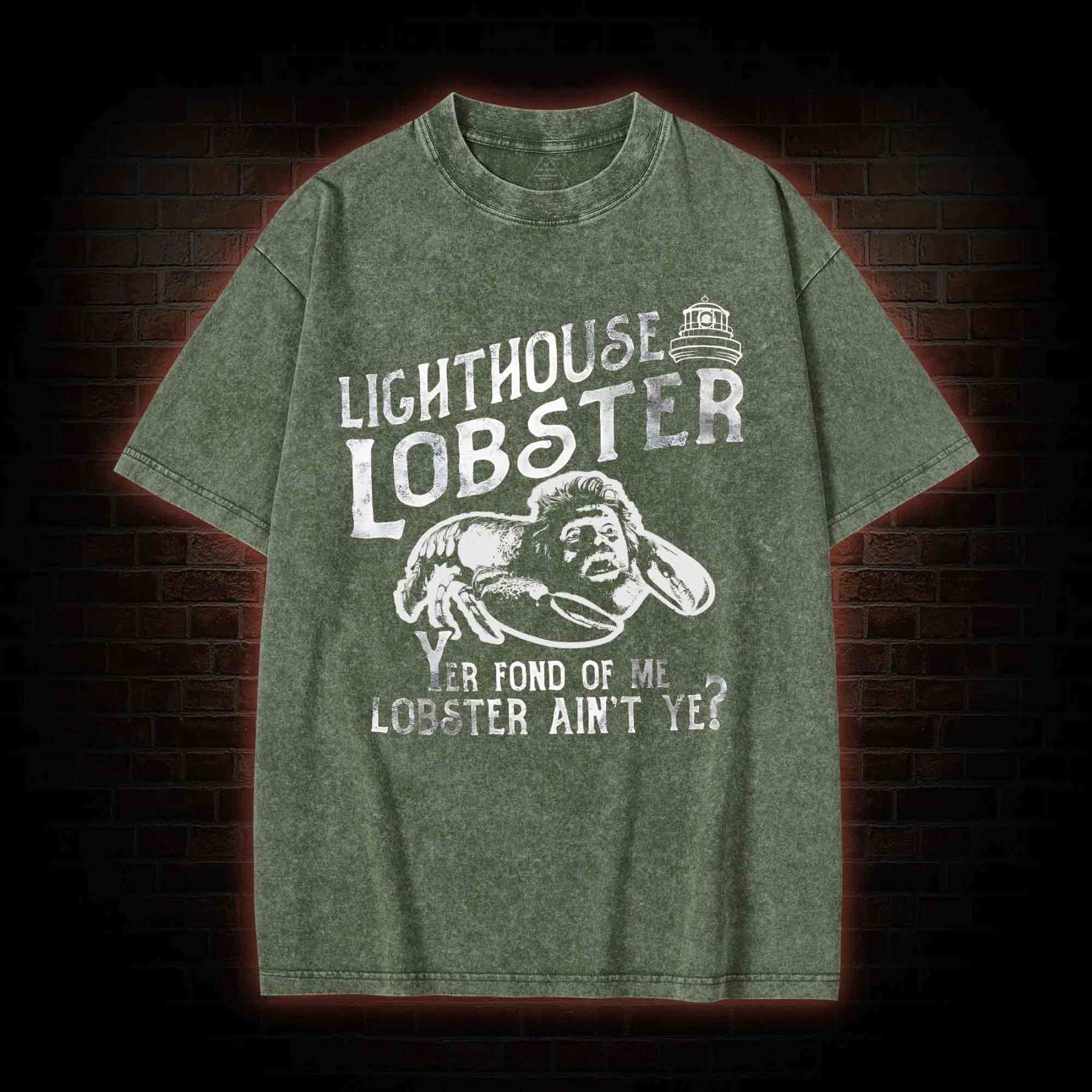 Lighthouse Lobster Washed T-shirt
