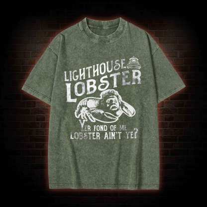Lighthouse Lobster Washed T-shirt