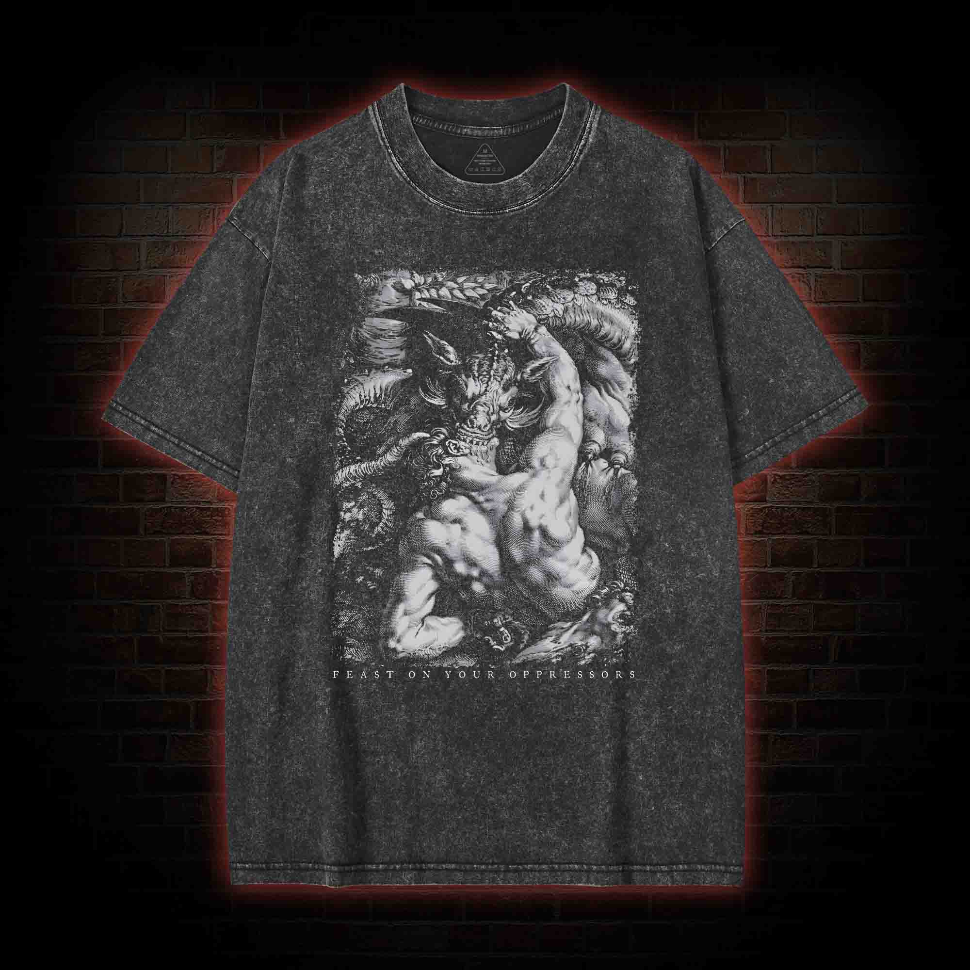 Feast on Your Oppressors Washed T-shirt