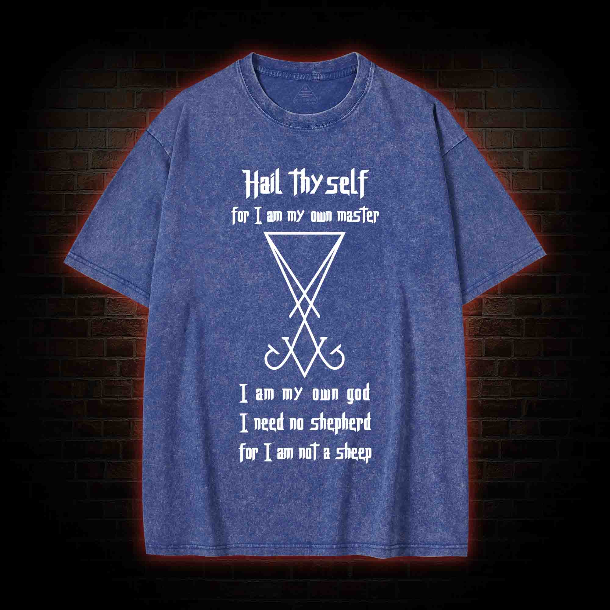 Sigil of Lucifer Washed T-shirt