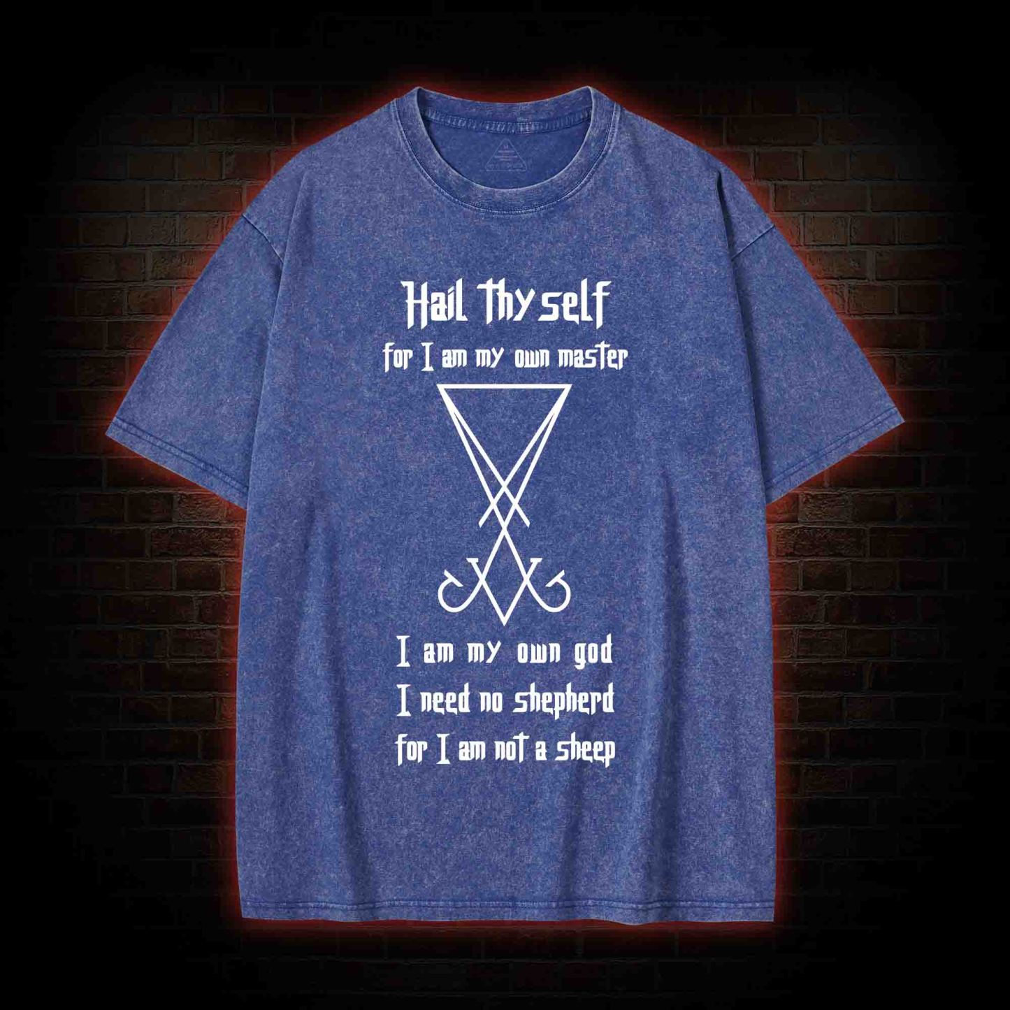 Sigil of Lucifer Washed T-shirt