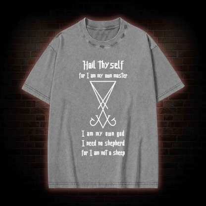 Sigil of Lucifer Washed T-shirt