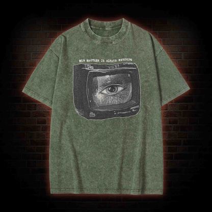 Big Brother is Always Watching Washed T-shirt