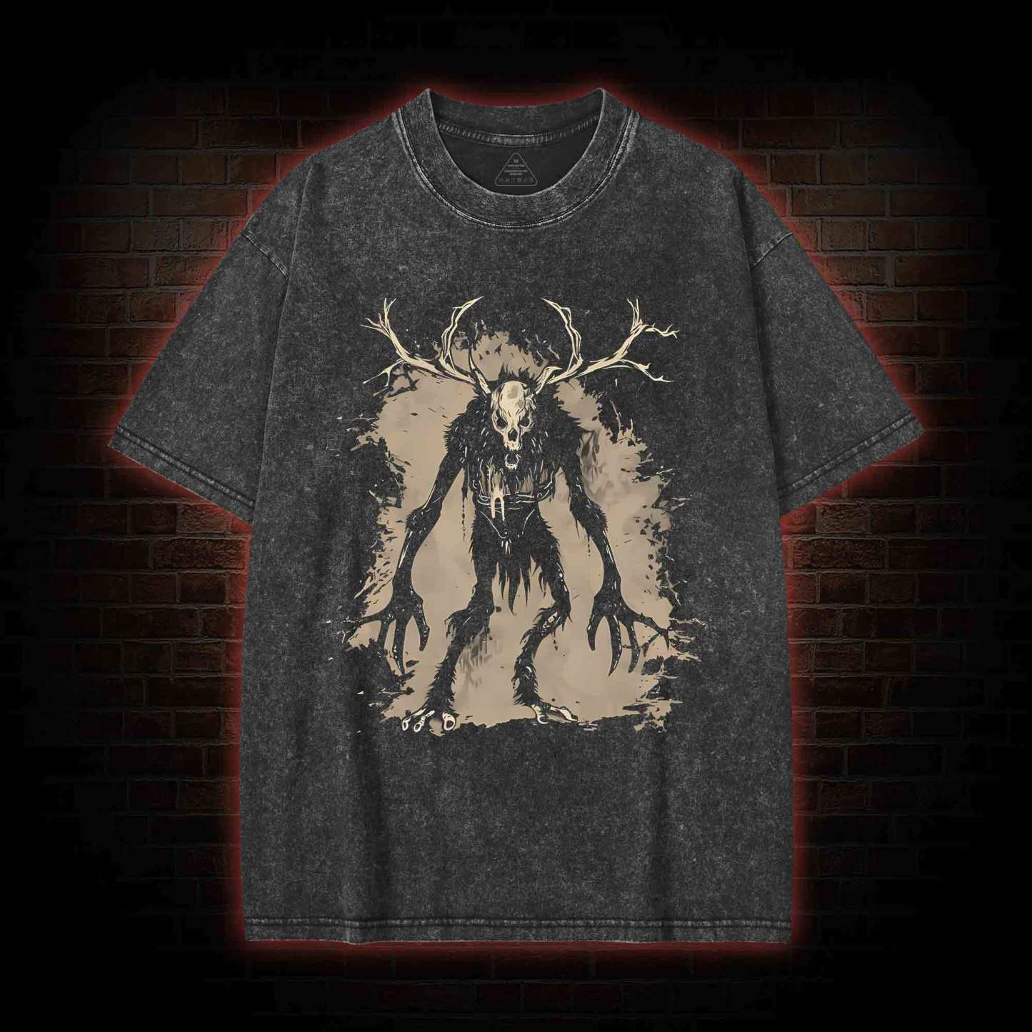 Wendigo Monster Washed T-shirt