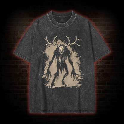 Wendigo Monster Washed T-shirt