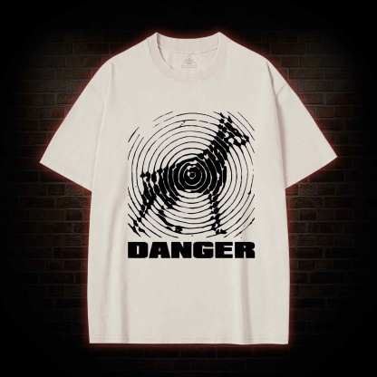 Danger Sign Washed T-shirt