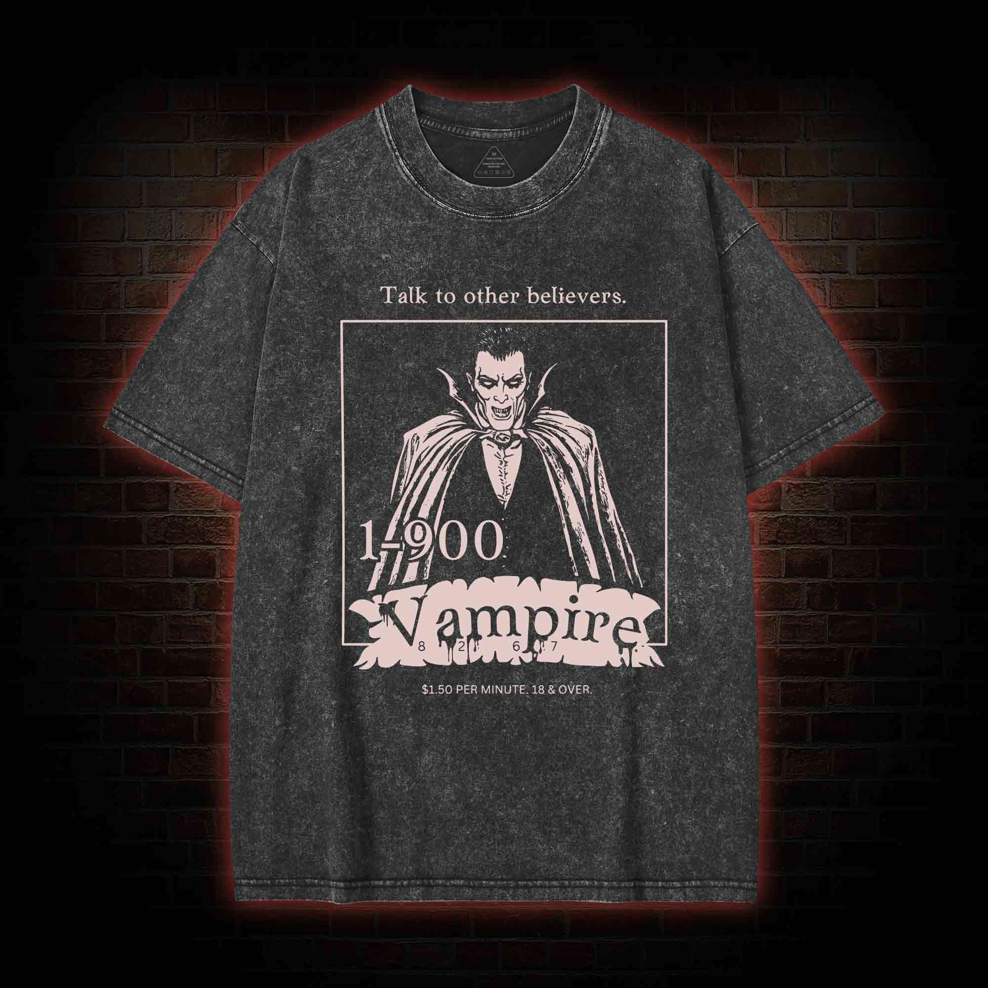 1-900 Vampire Washed T-shirt