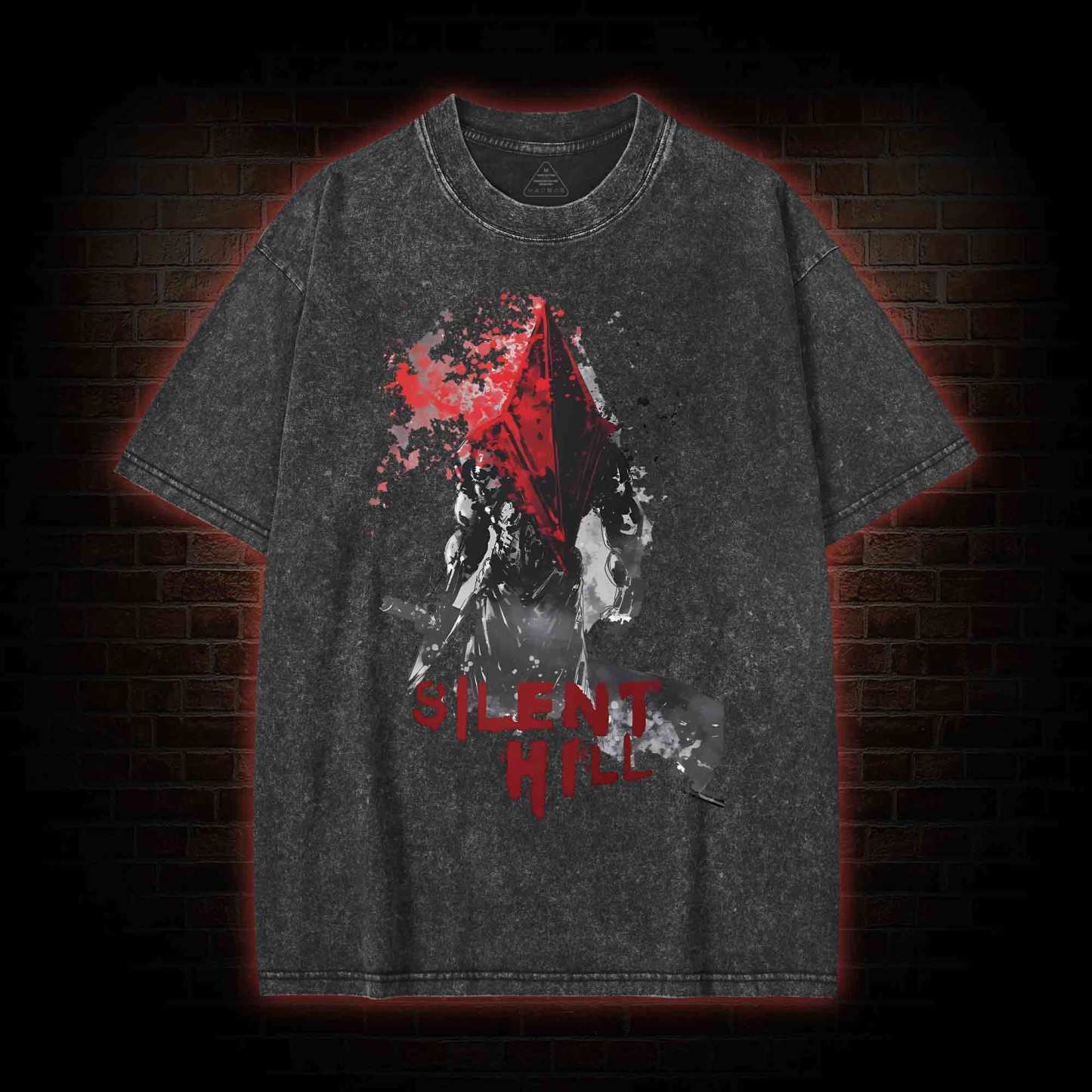 Red Pyramid Thing Washed T-shirt