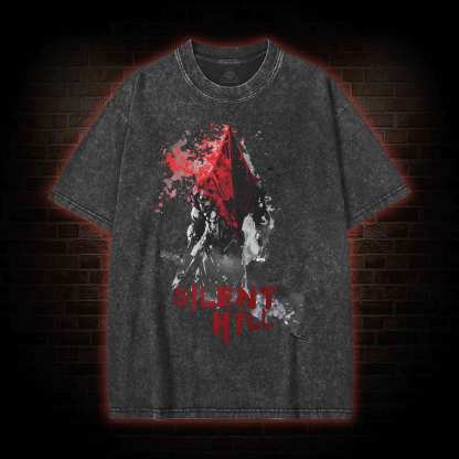 Red Pyramid Thing Washed T-shirt