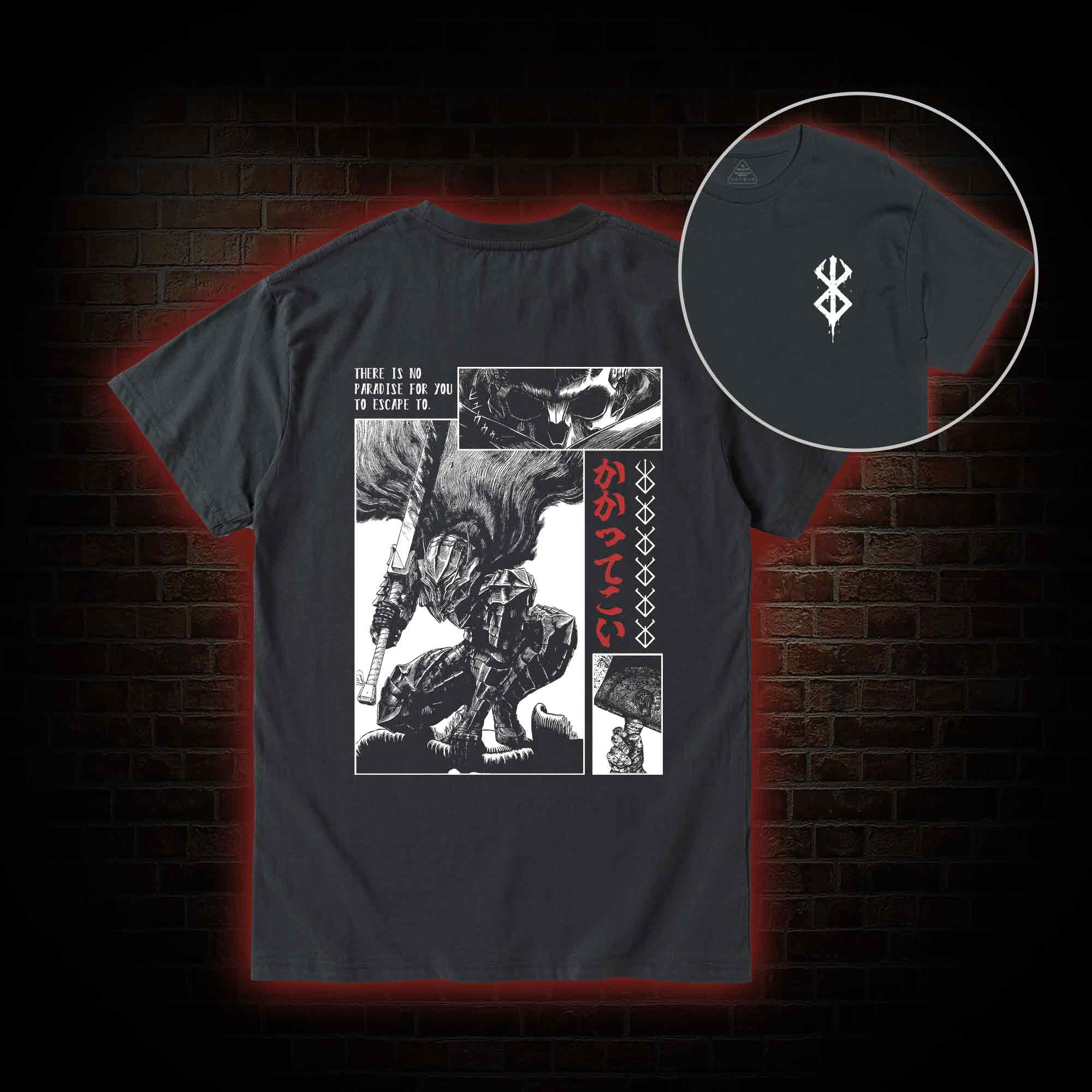 Berserk Guts Back Print T-Shirt
