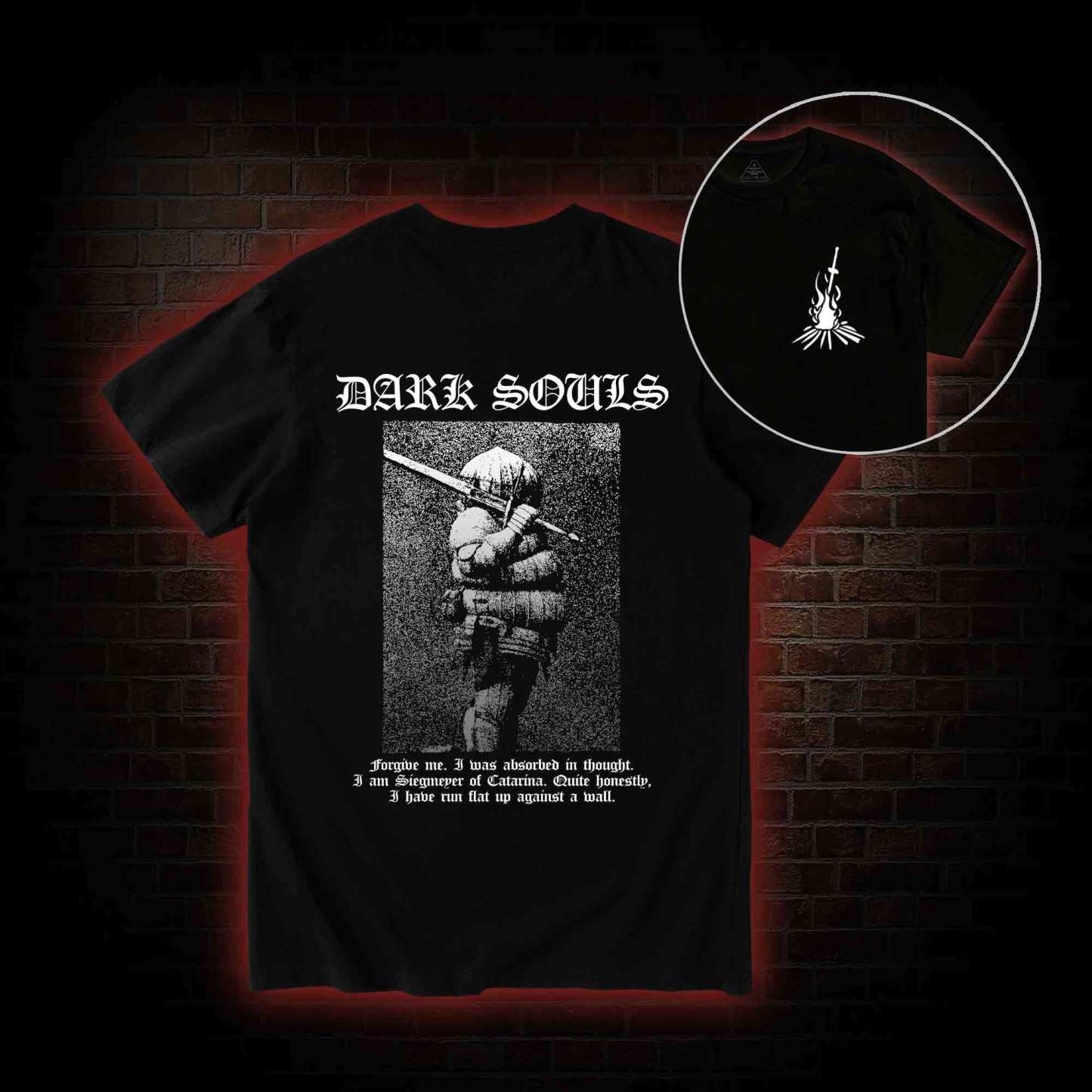 Onion Knight Back Print T-Shirt