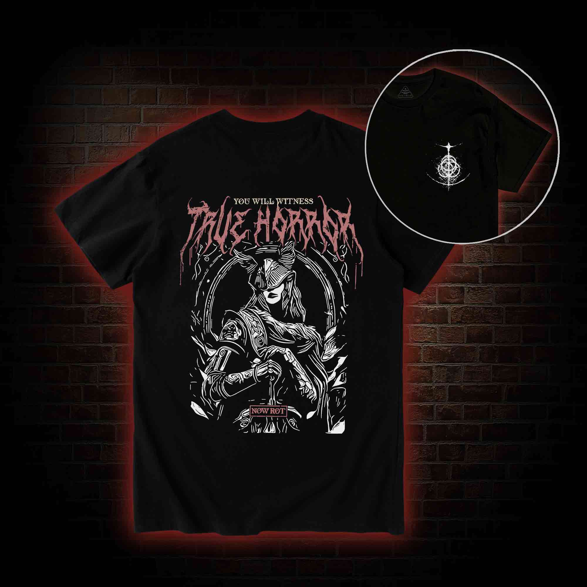 True Horror Back Print T-Shirt