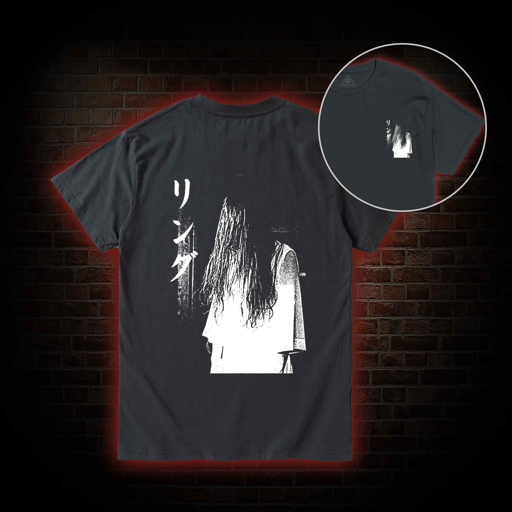 Vintage Ghost Back Print T-Shirt