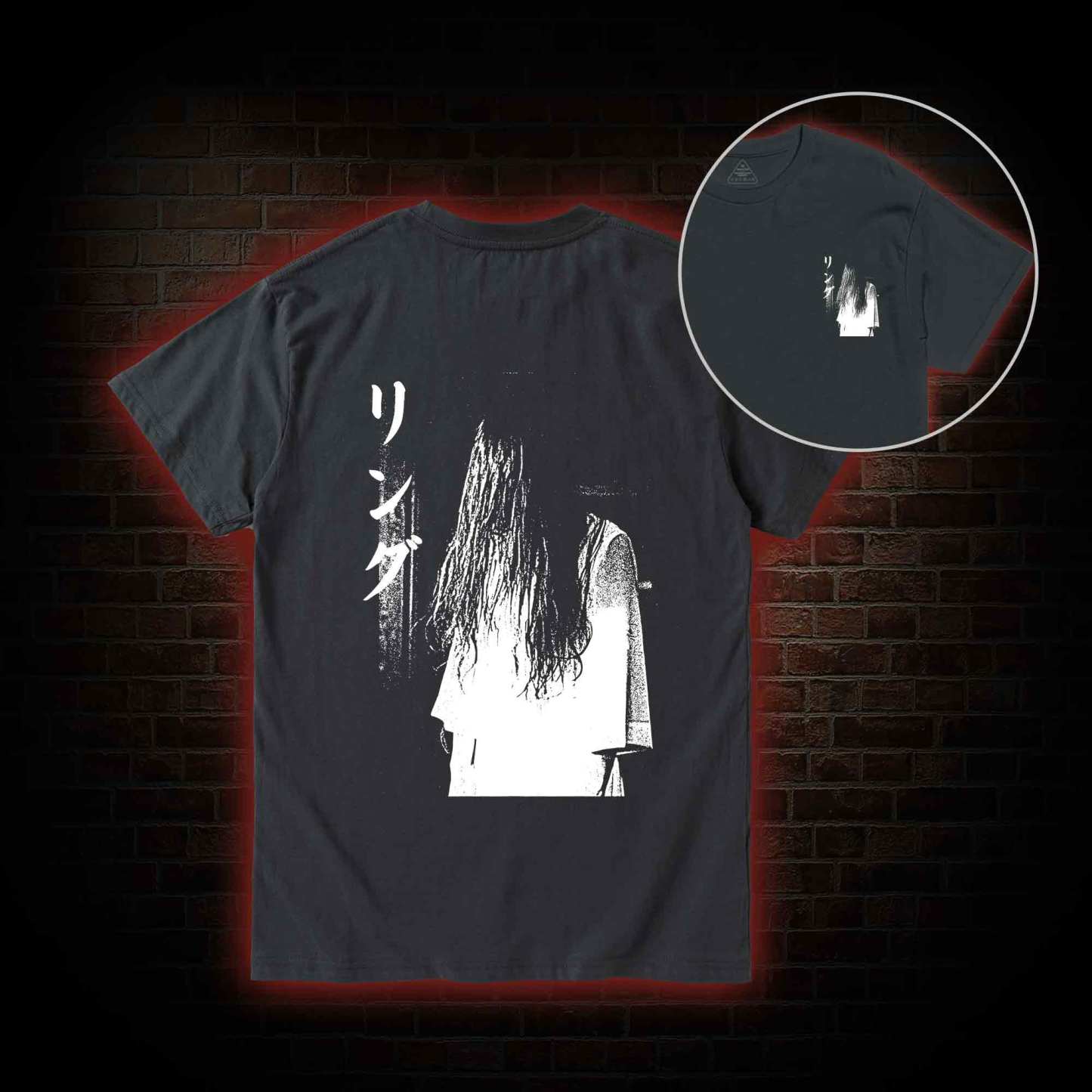 Vintage Ghost Back Print T-Shirt