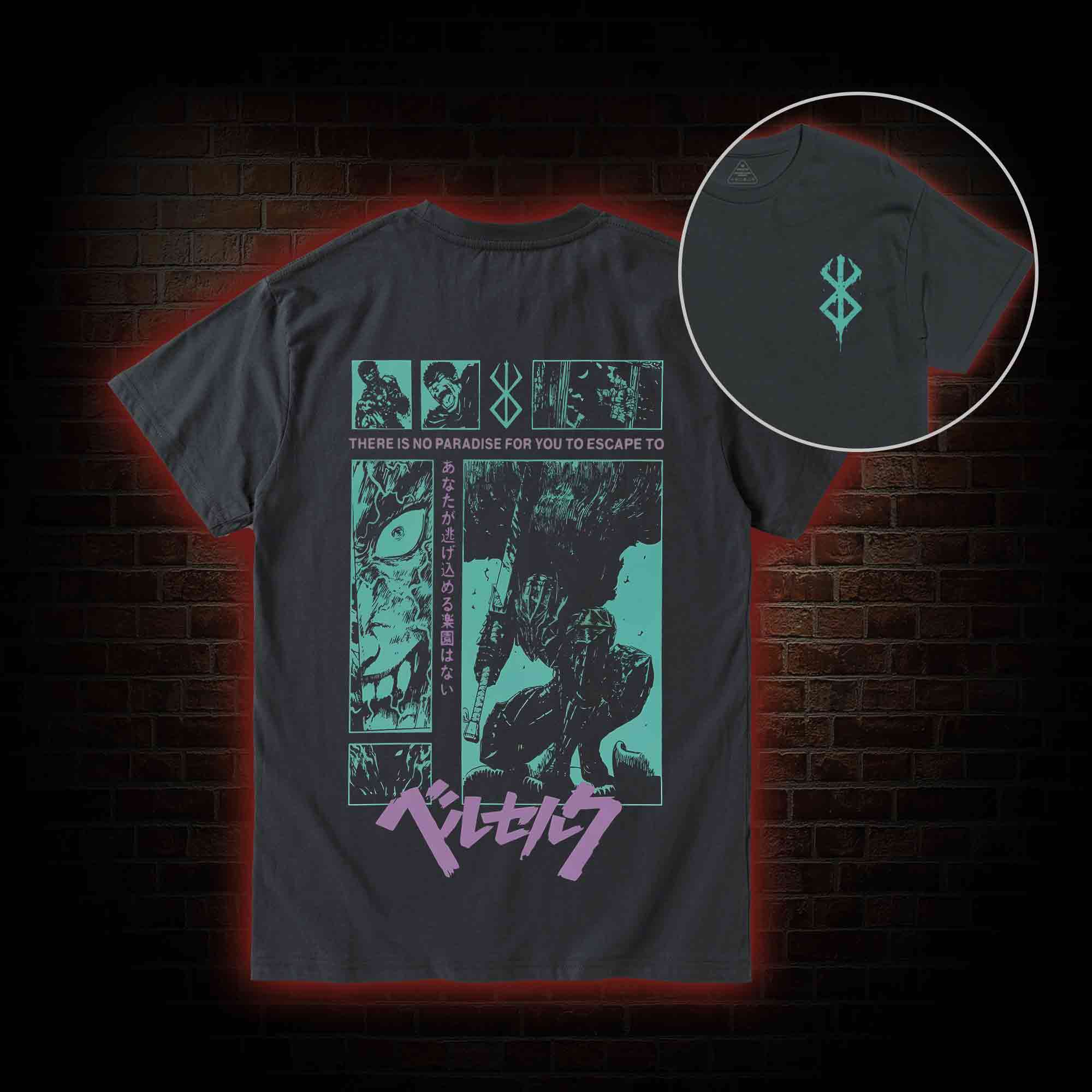 Berserk Guts Back Print T-Shirt