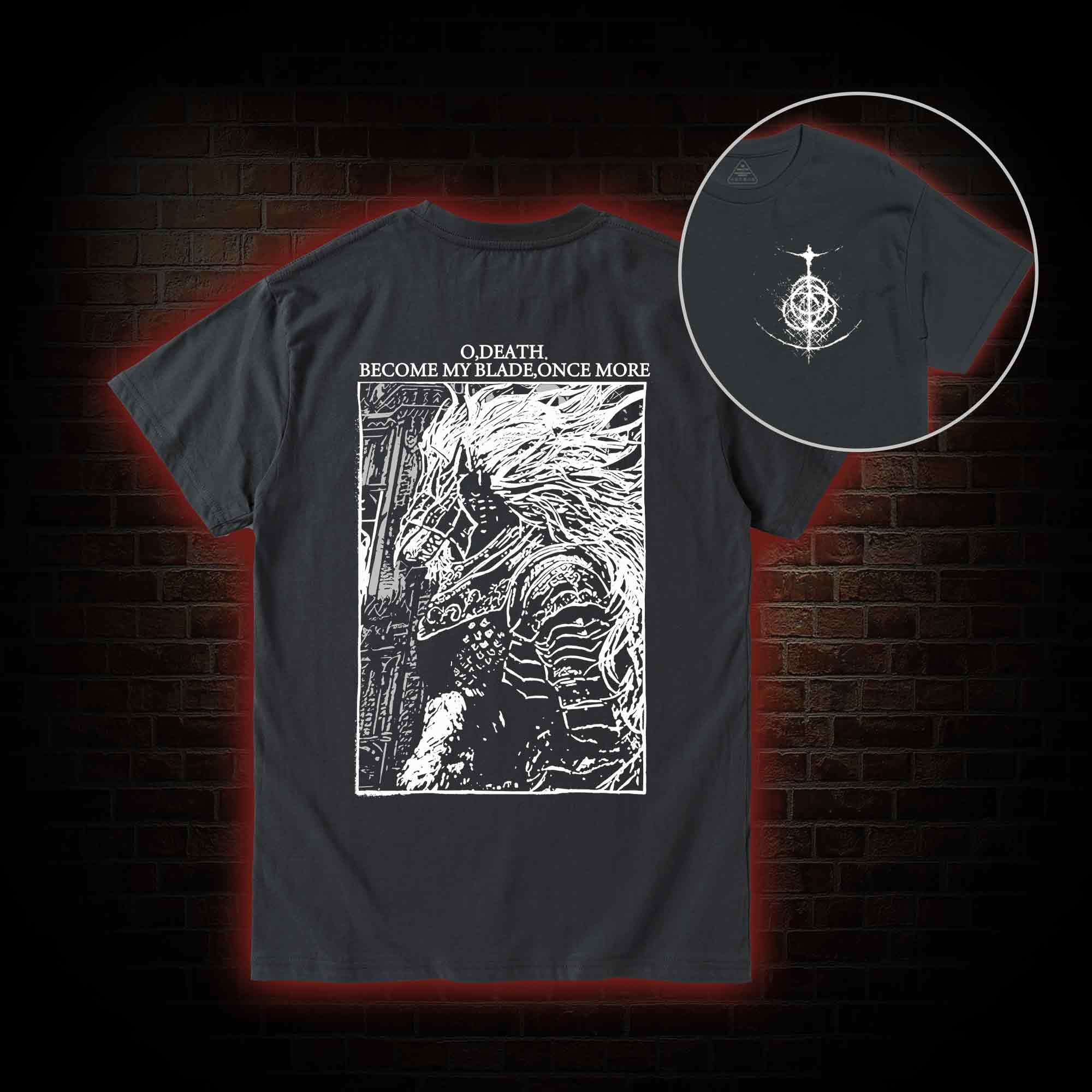 The Black Blade Back Print T-Shirt