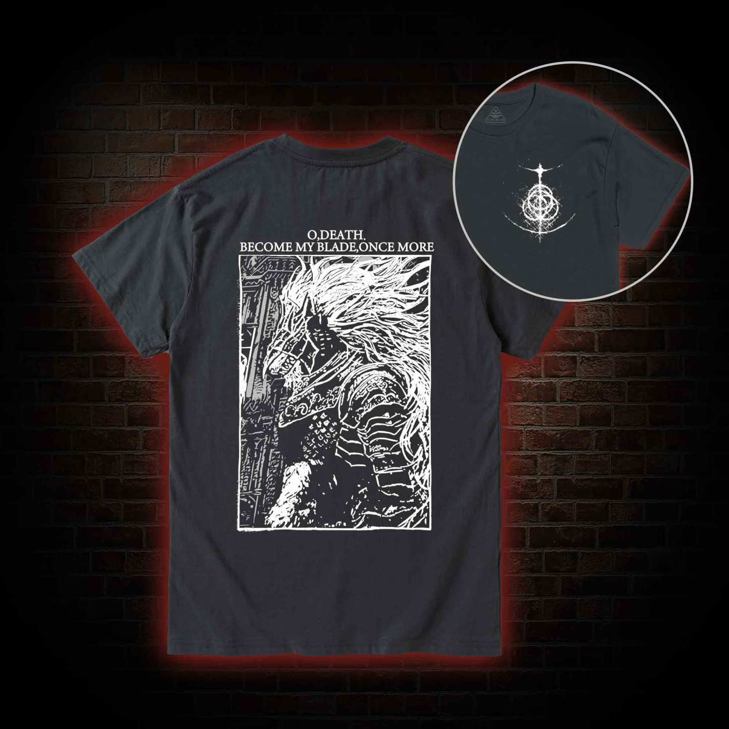 The Black Blade Back Print T-Shirt