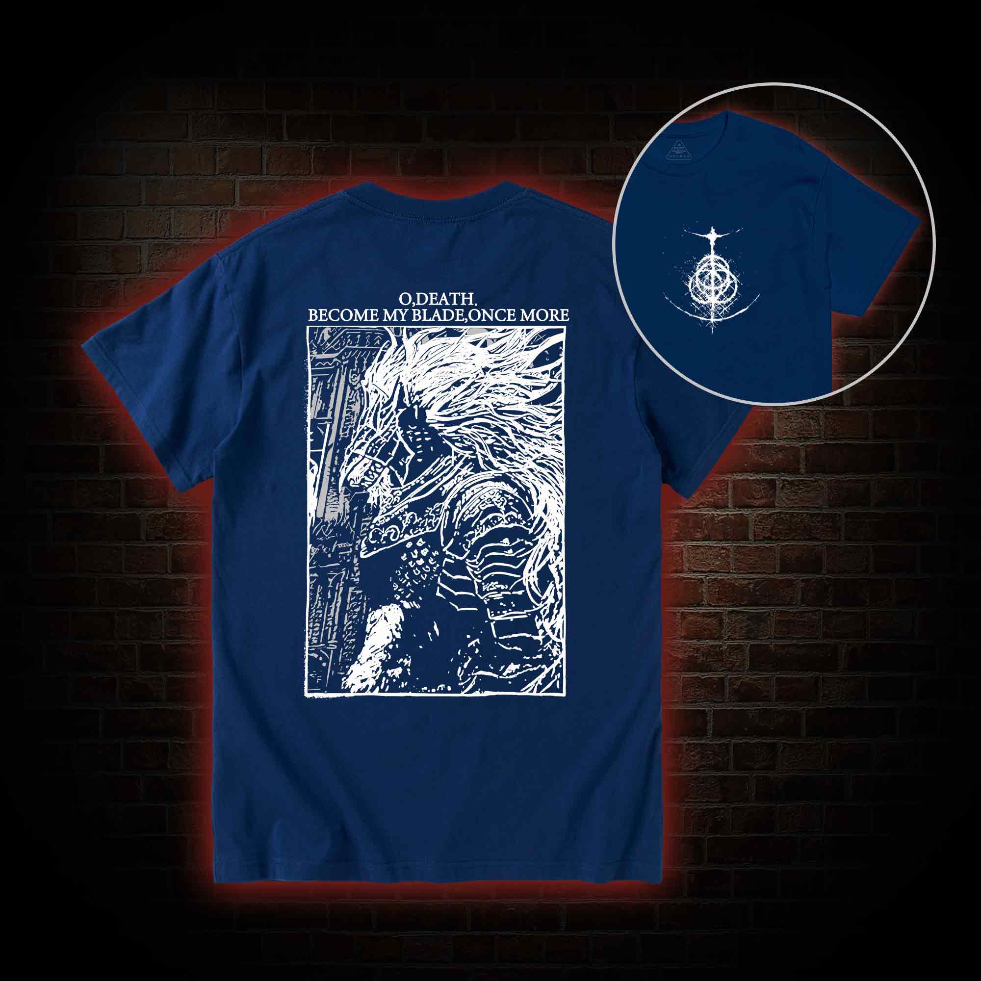 The Black Blade Back Print T-Shirt