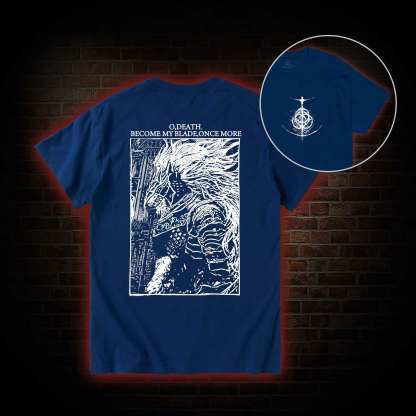 The Black Blade Back Print T-Shirt