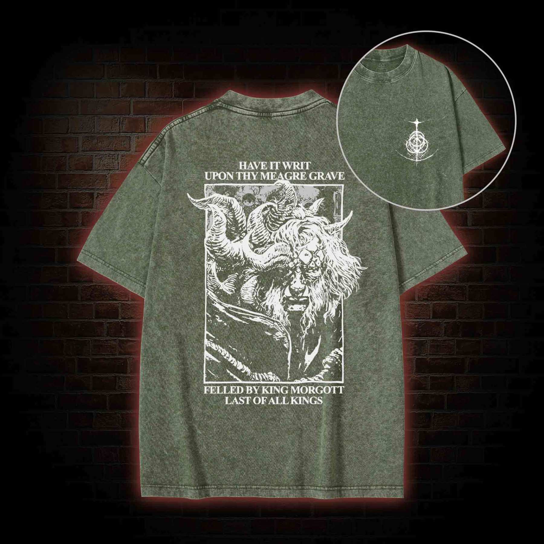 Wilful Traitors All Back Print Washed T-shirt