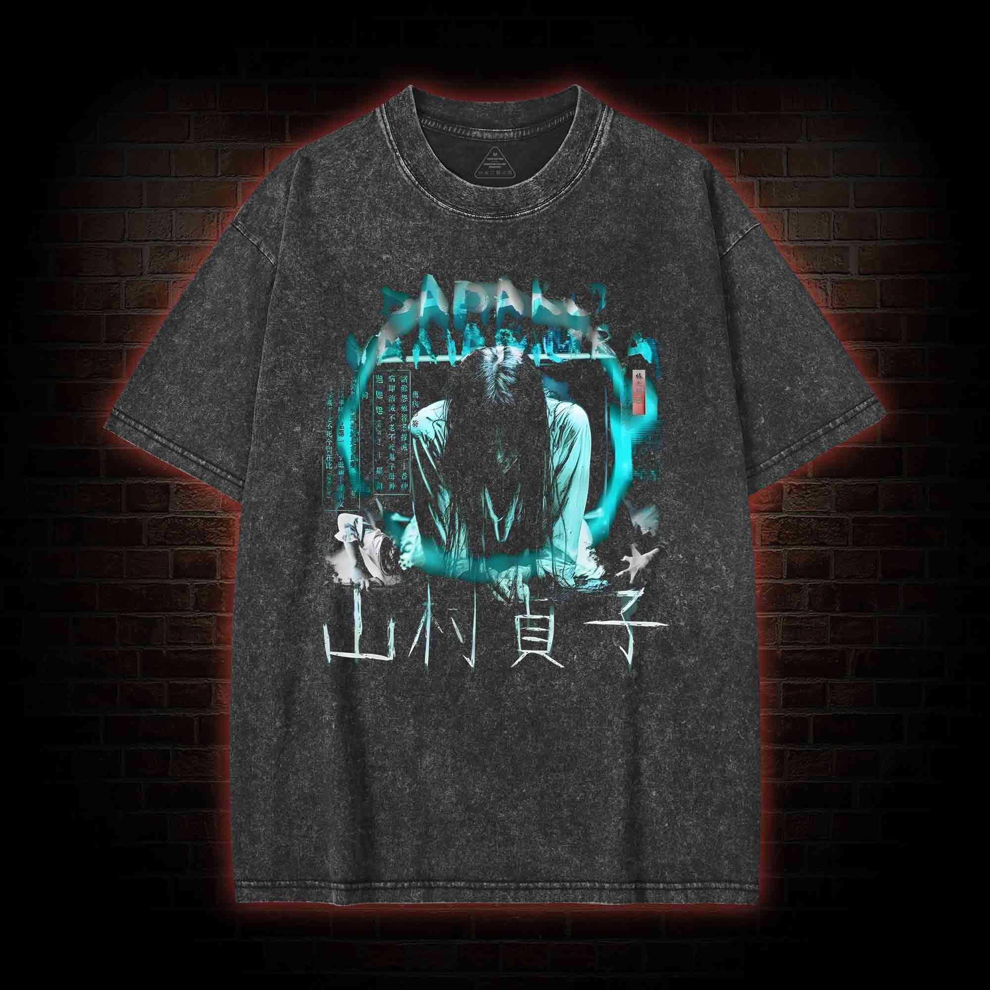 Ghost in TV Washed T-shirt