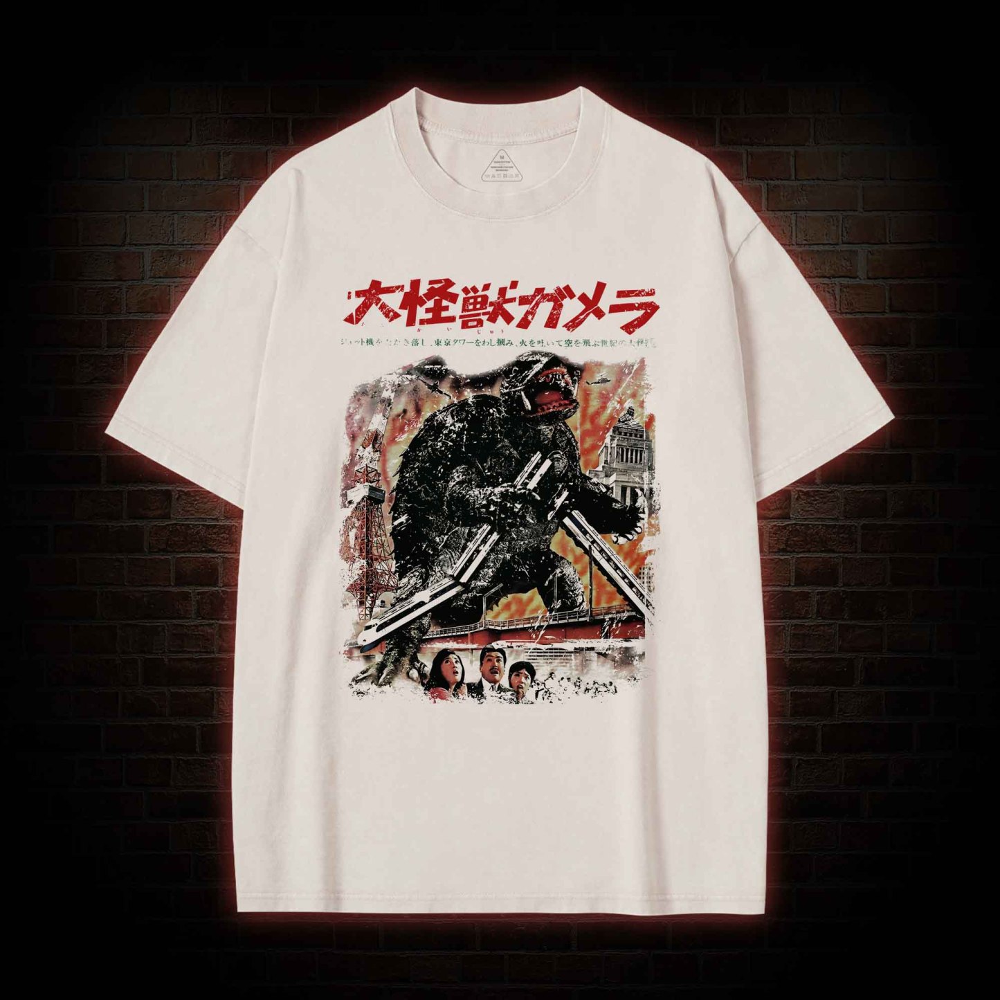 Giant Flying Turtle Washed T-shirt