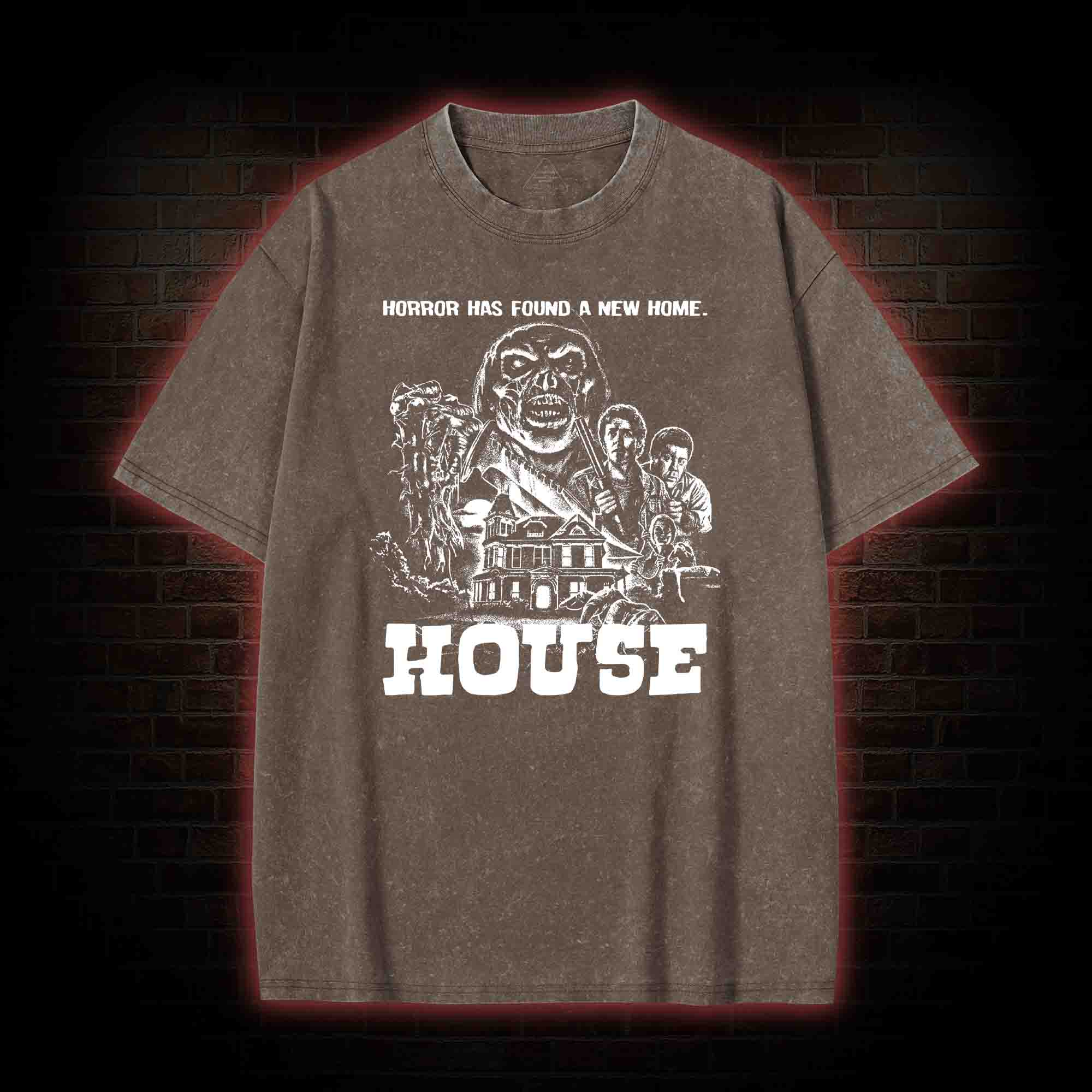 Horror Has Found A New Home  Washed T-shirt