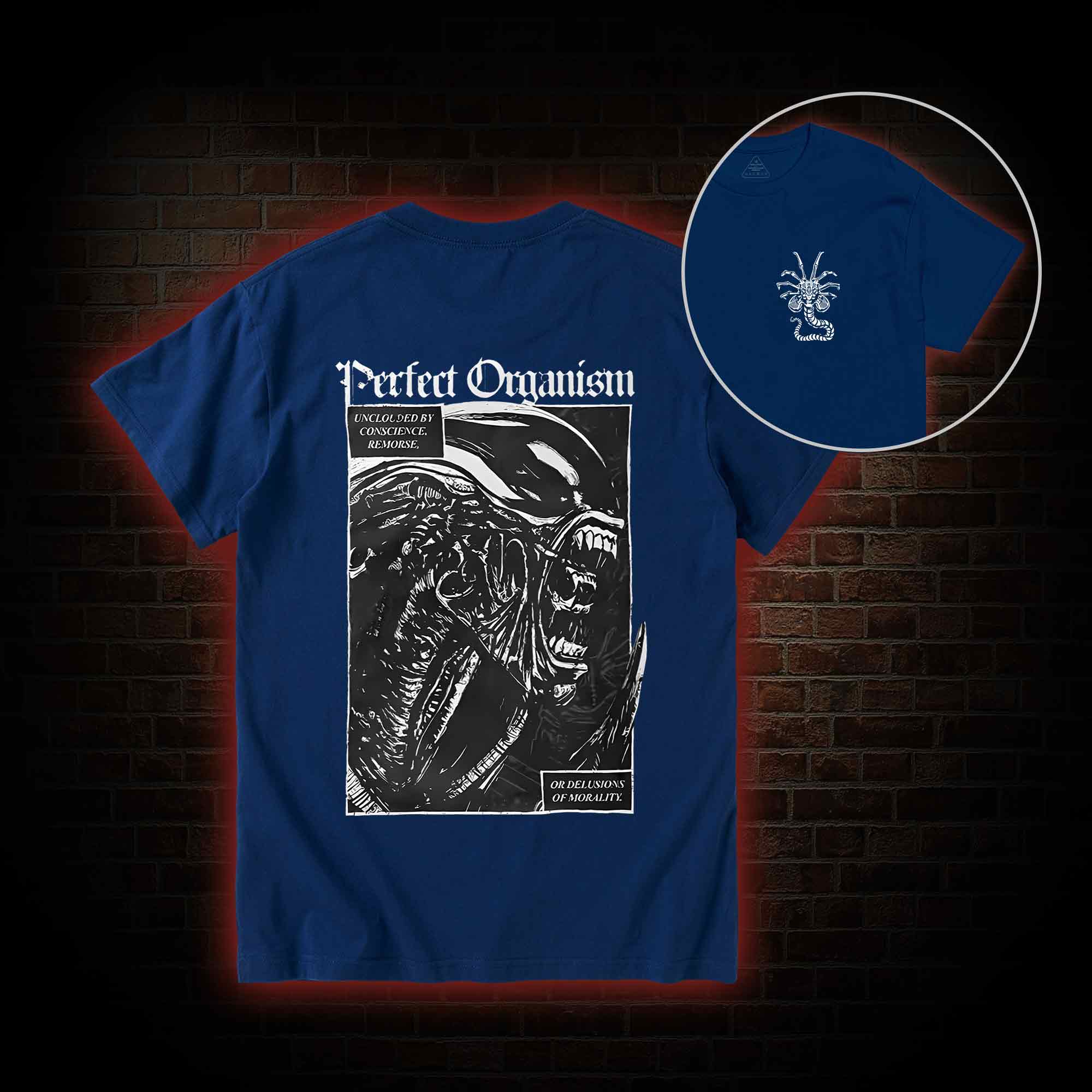 Alien Perfect Organism Back Print T-Shirt