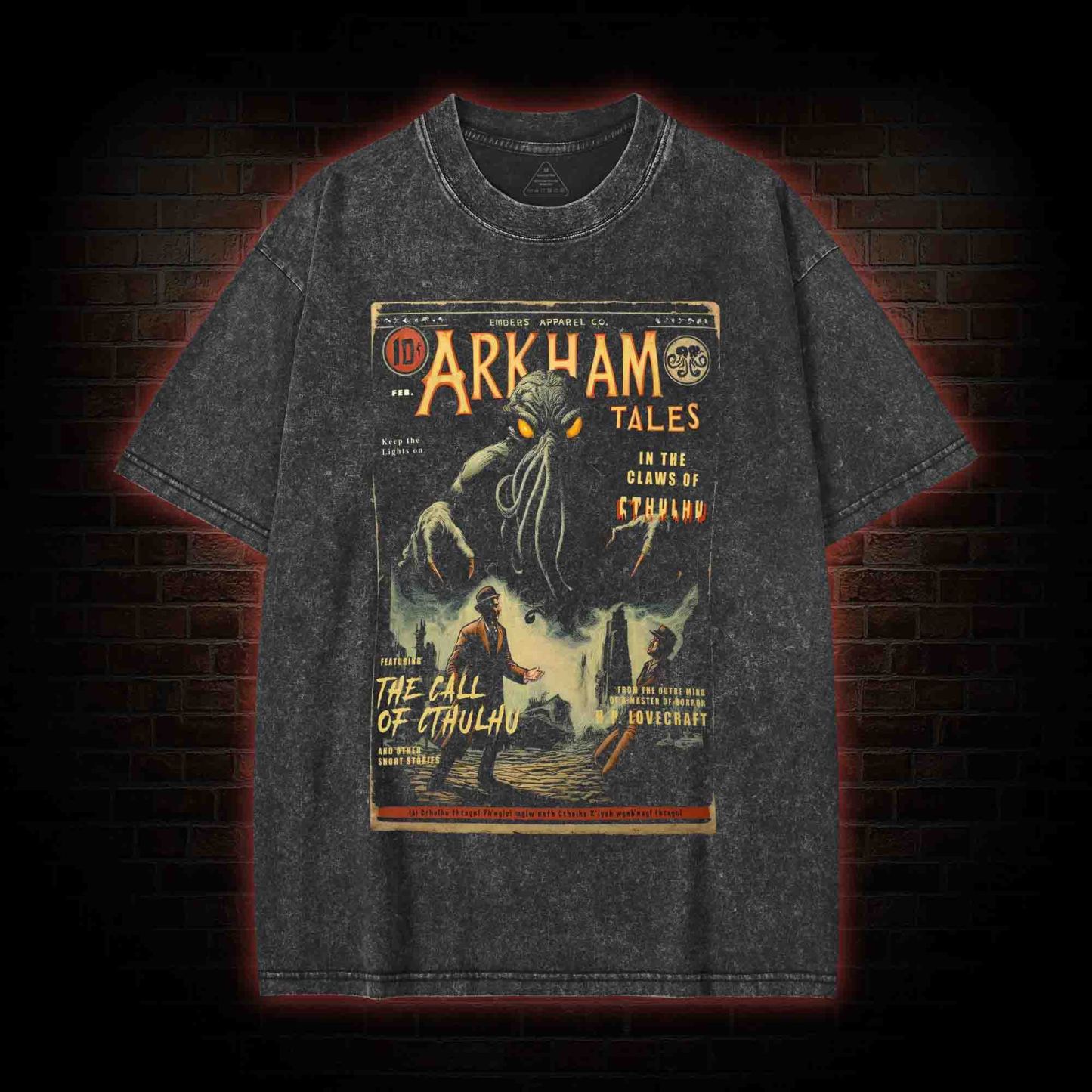 The Call of Cthulhu Washed T-shirt
