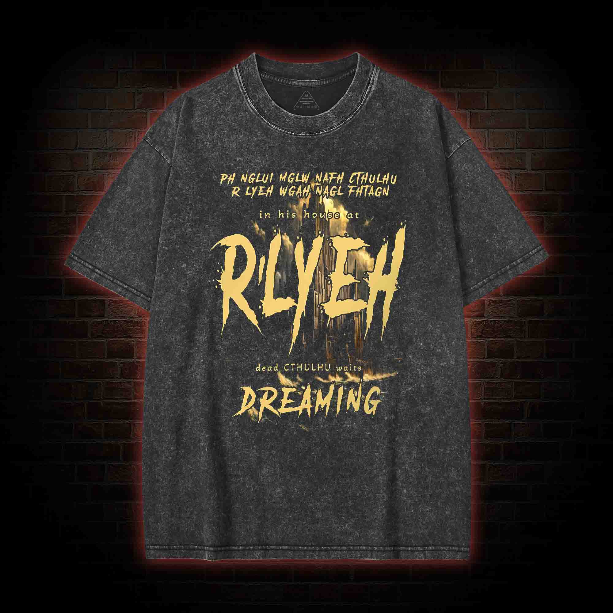 R'lyeh Arkham Horror Washed T-shirt