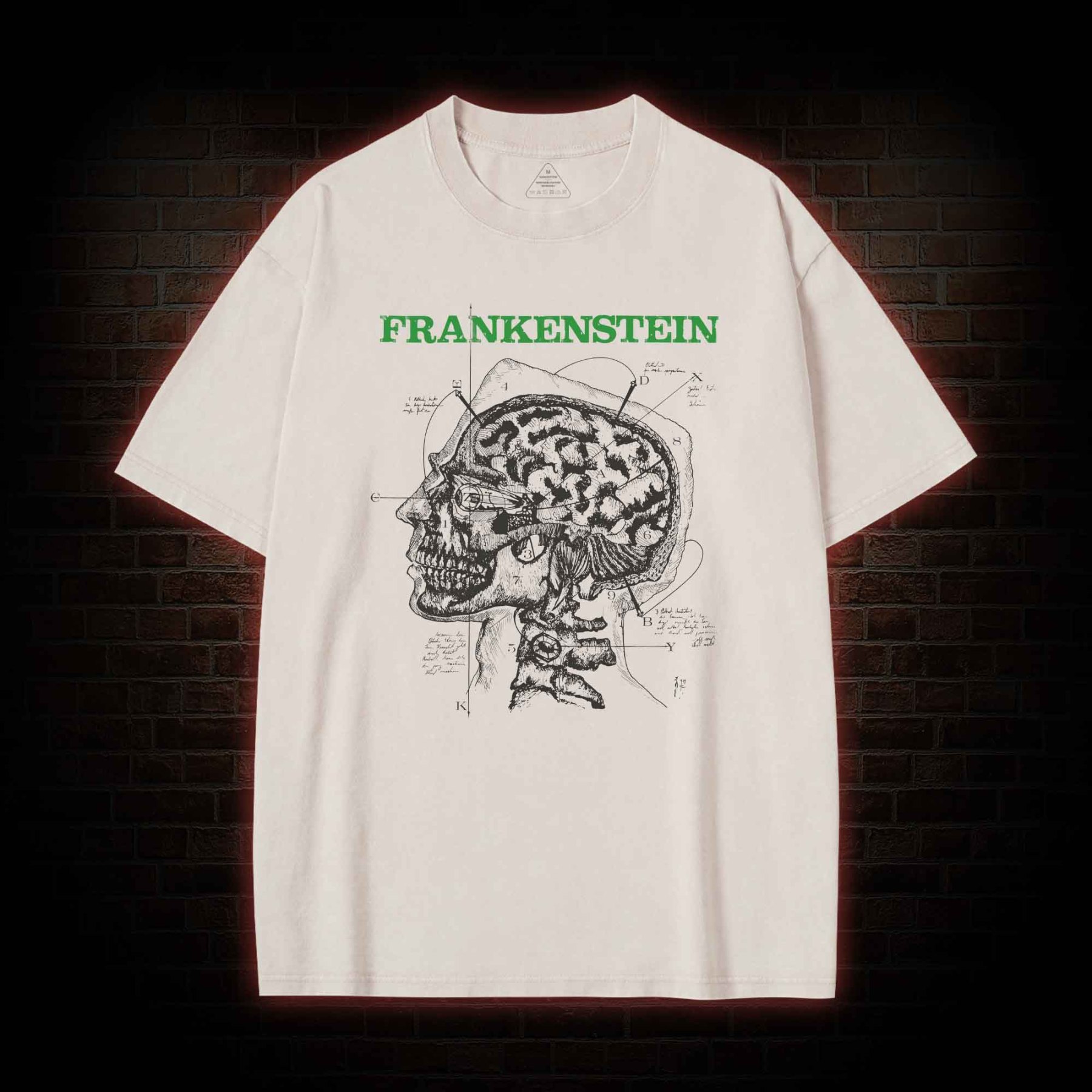 Frankenstein Inner Mind Washed T-shirt