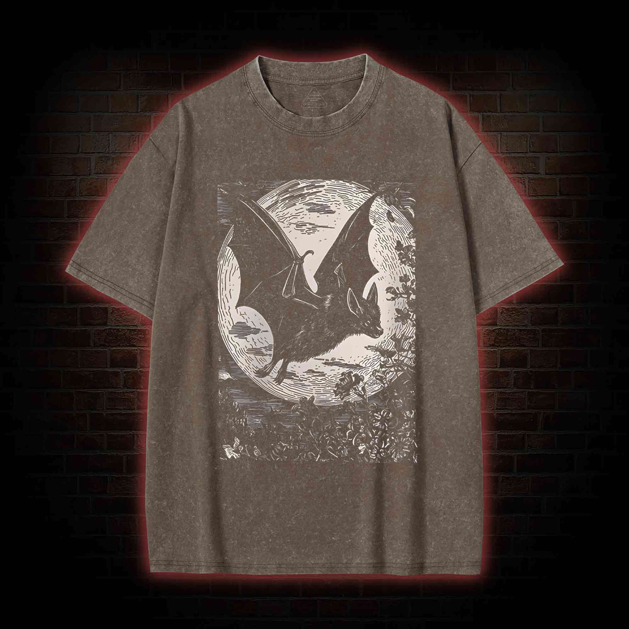 Medieval Bat Washed T-shirt