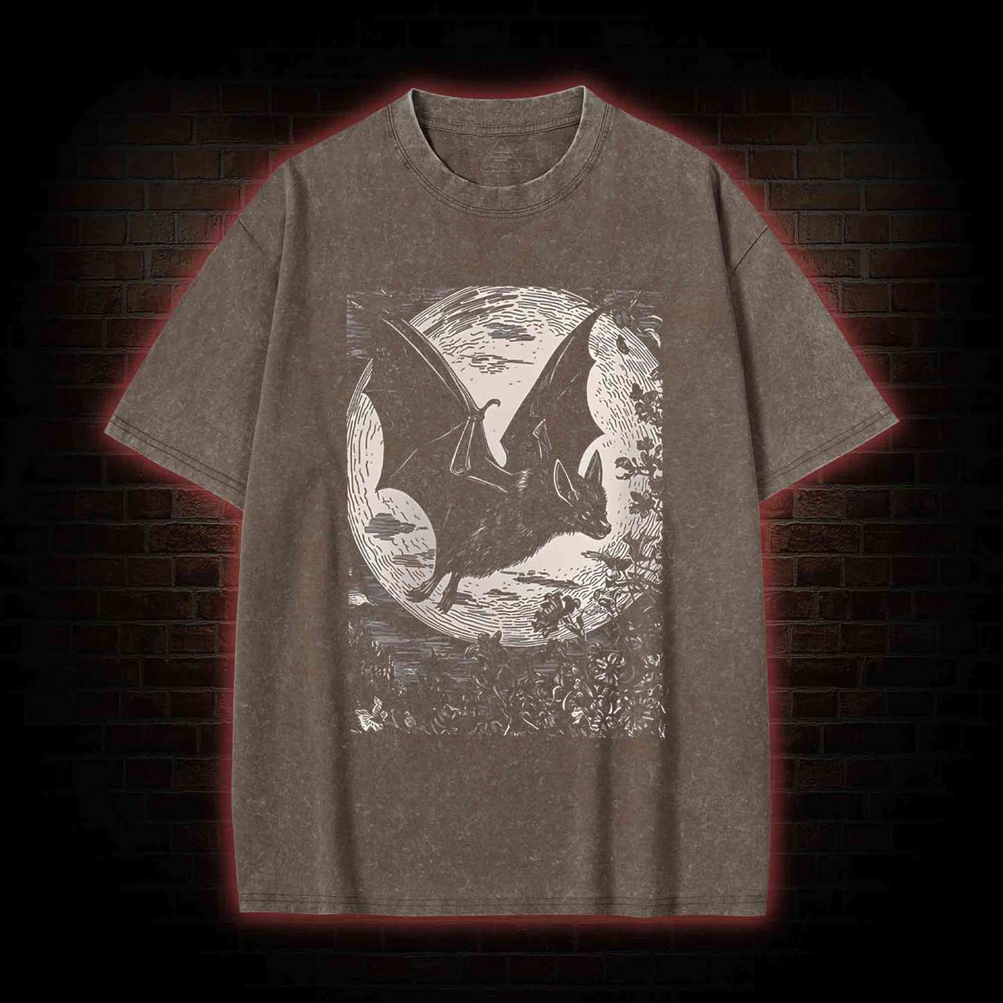 Medieval Bat Washed T-shirt