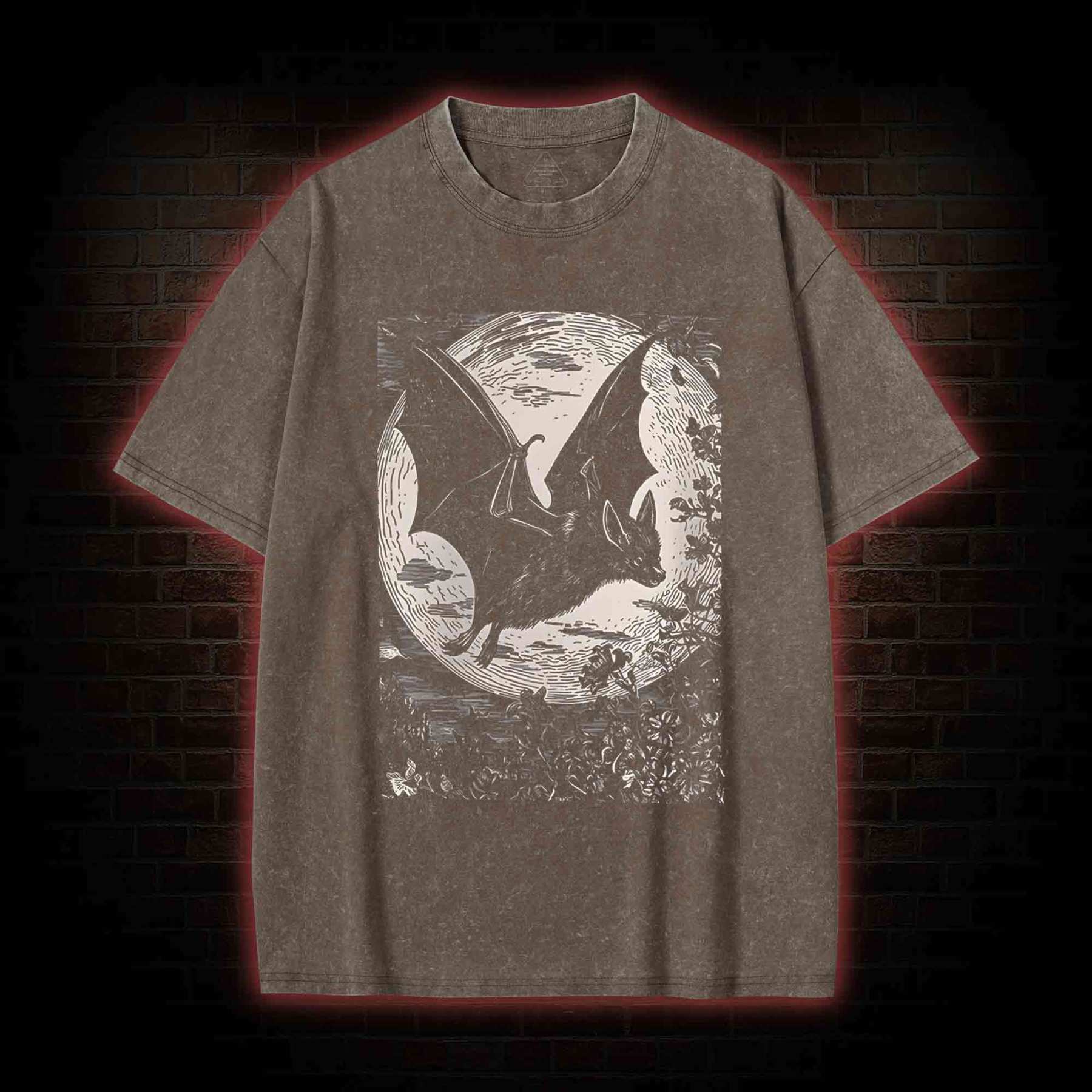 Medieval Bat Washed T-shirt