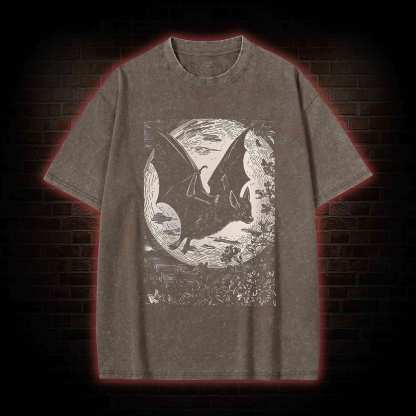 Medieval Bat Washed T-shirt