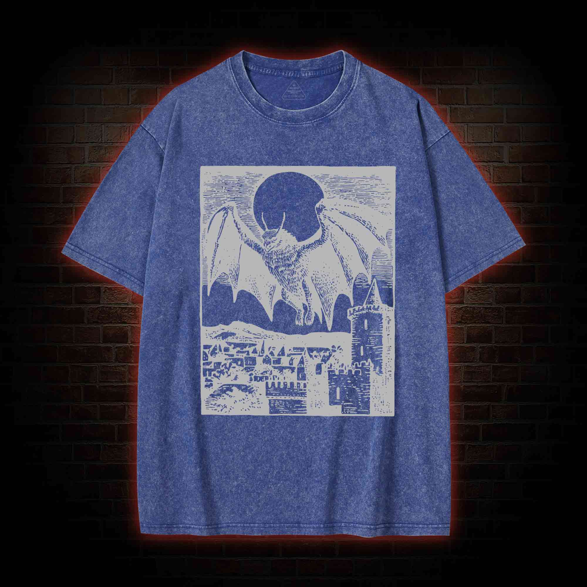 Vintage Mothman Monster Washed T-shirt