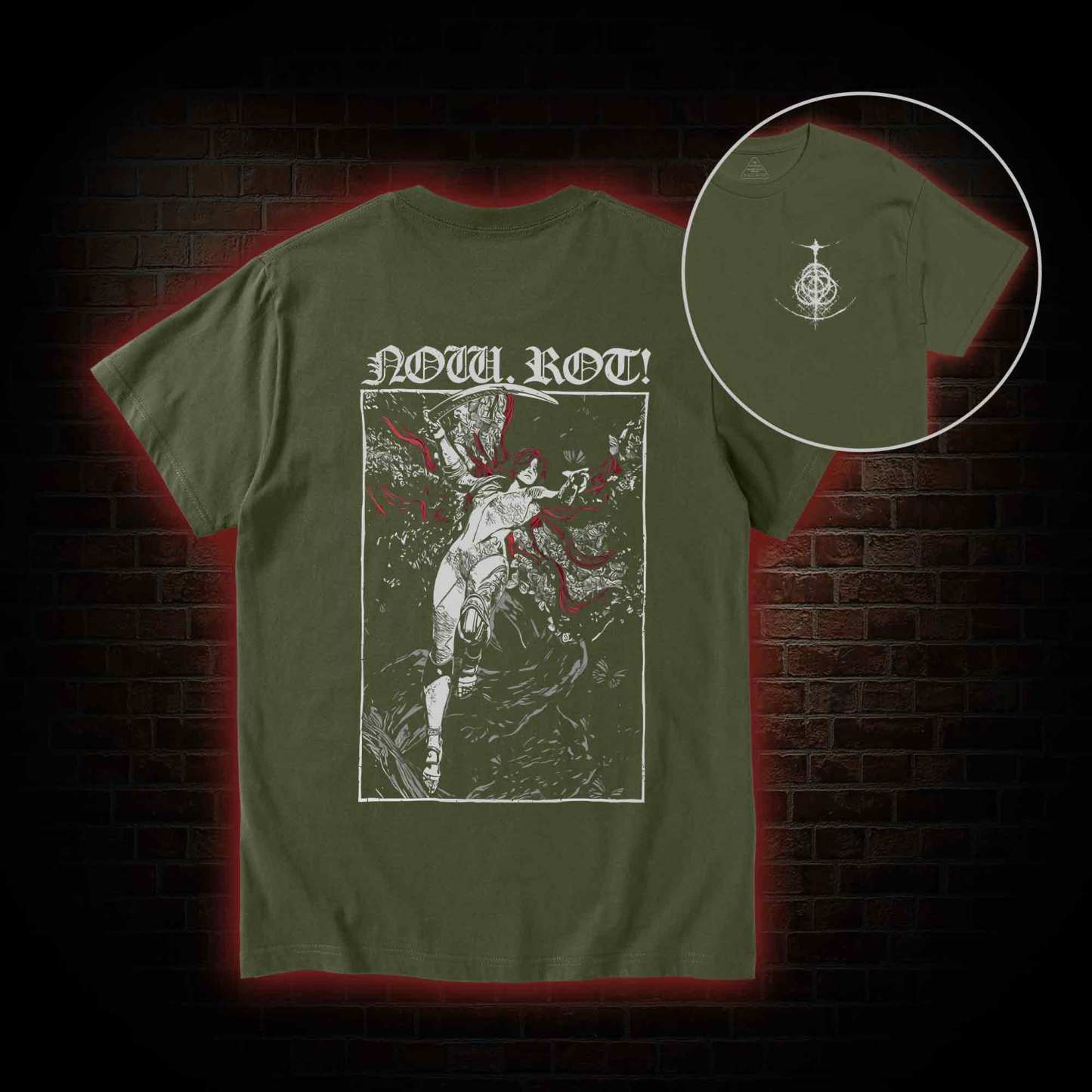 Now Rot Back Print T-Shirt