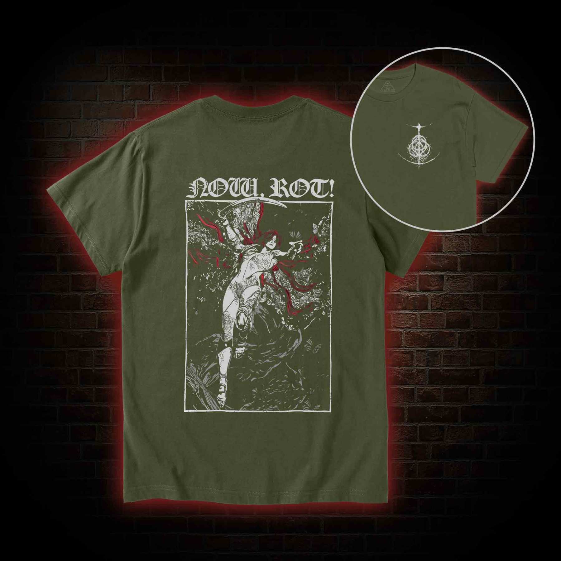 Now Rot Back Print T-Shirt