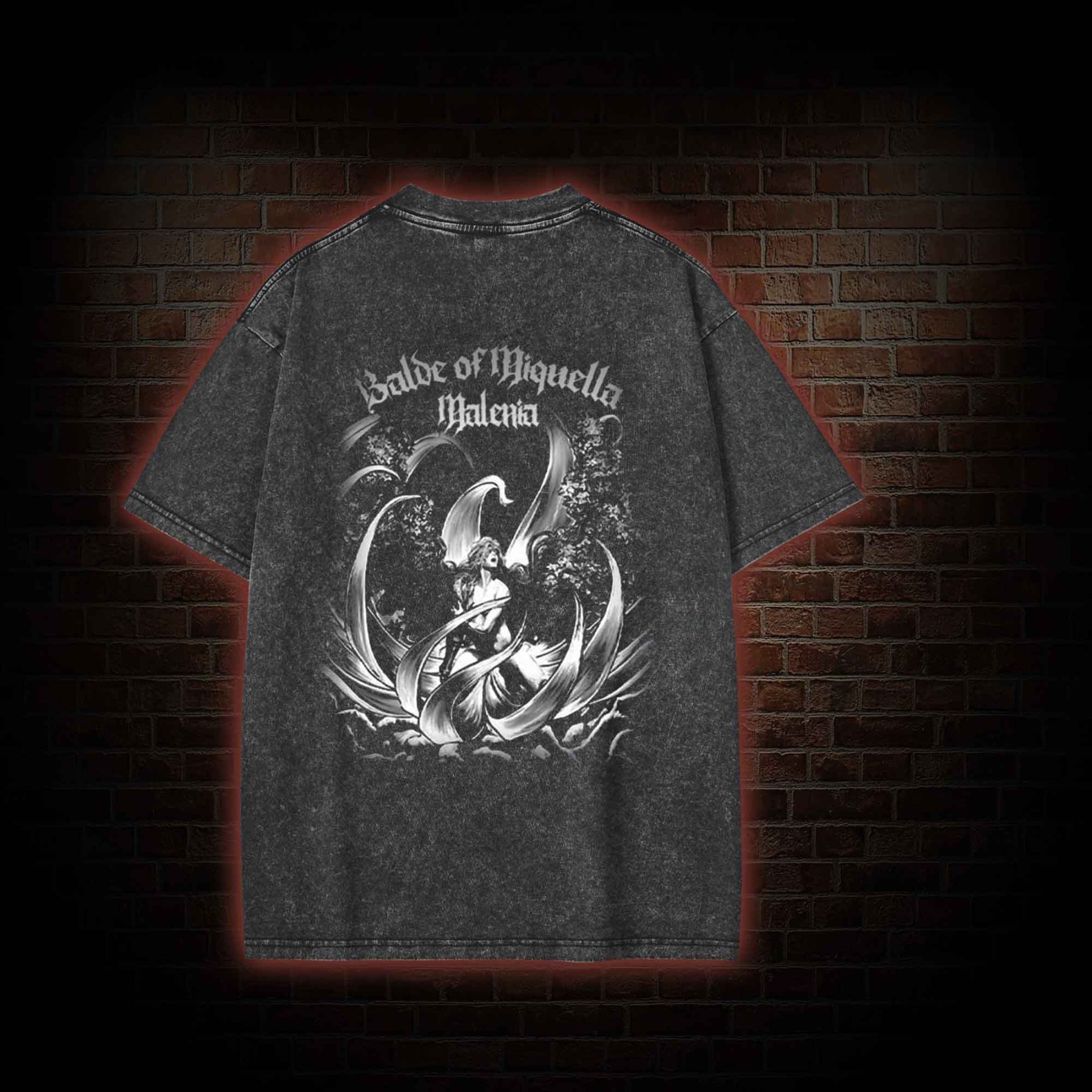 I Dreamt for So Long back print Washed T-shirt