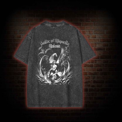 I Dreamt for So Long back print Washed T-shirt