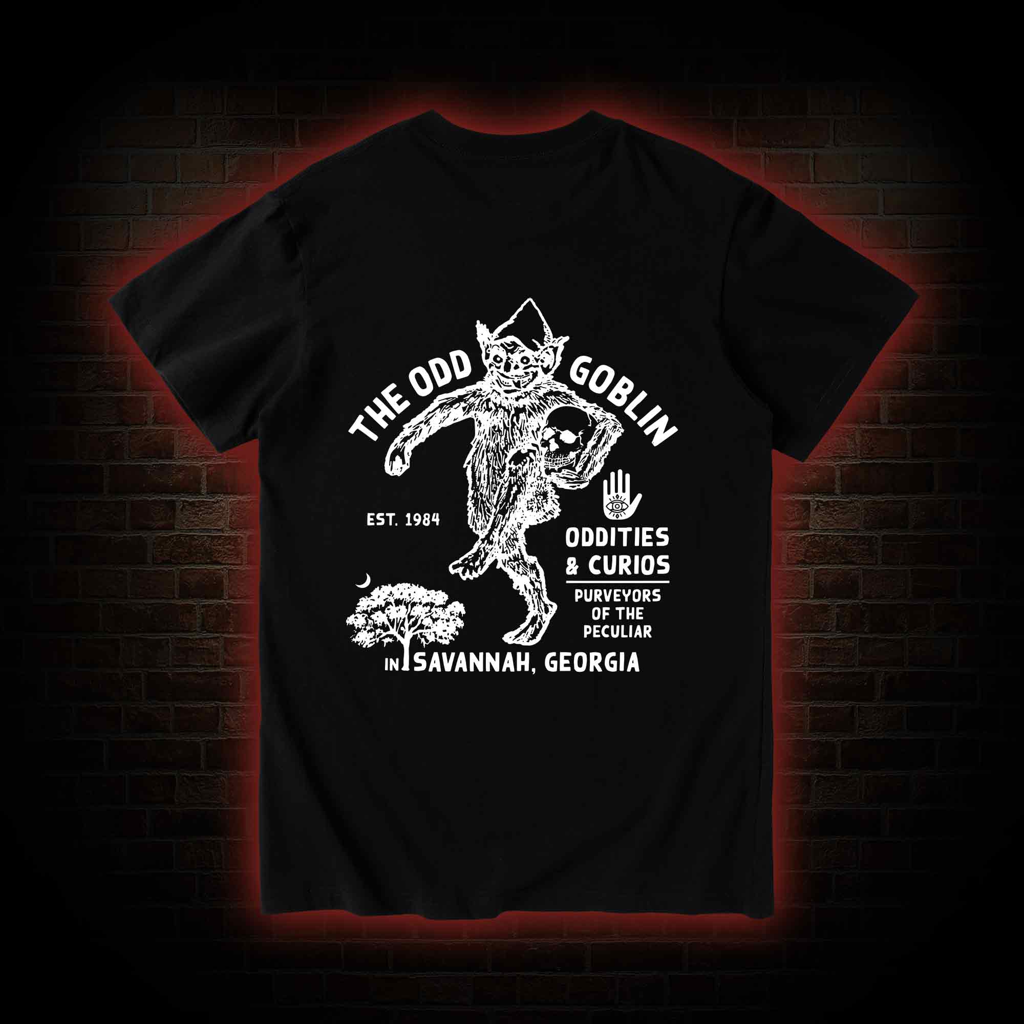 The Odd Goblin Bcak Print T-shirt 