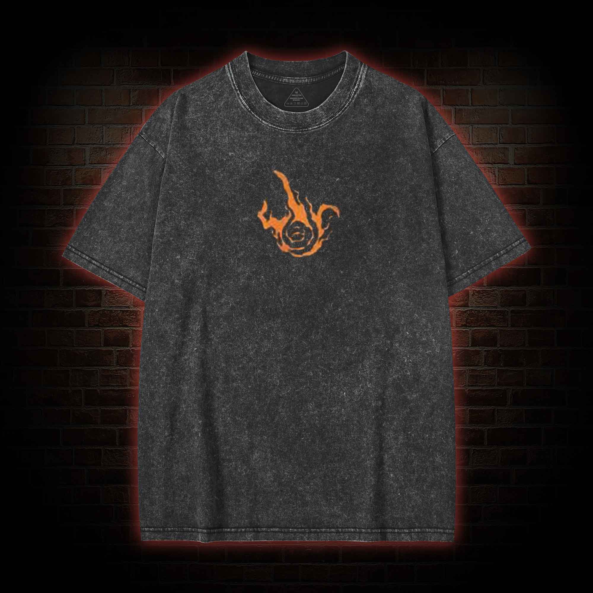 Forgive Me back print Washed T-shirt