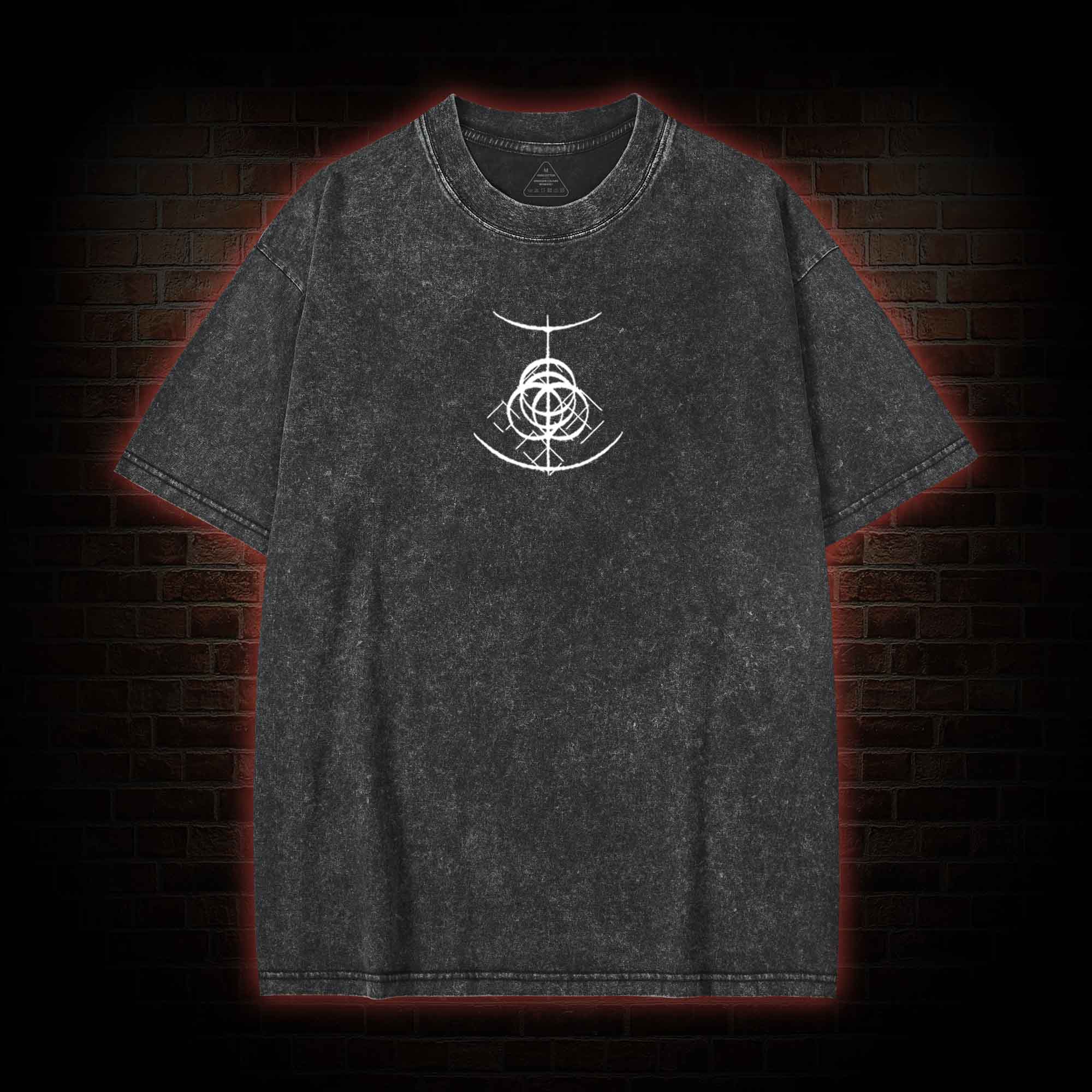 I Dreamt for So Long back print Washed T-shirt