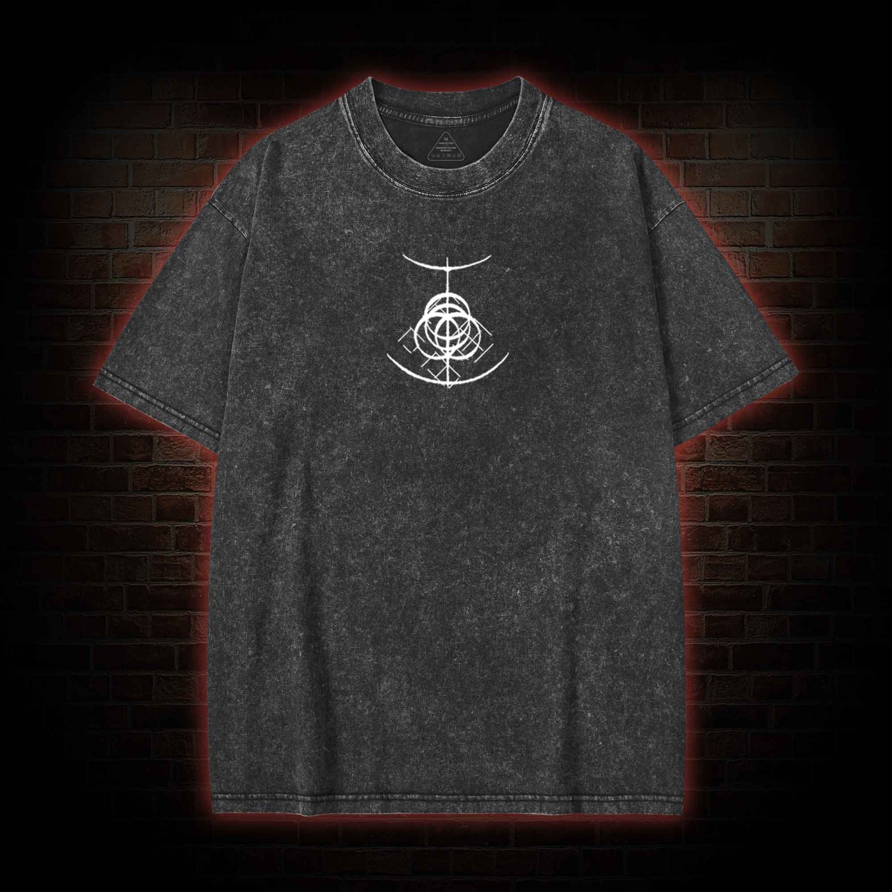 I Dreamt for So Long back print Washed T-shirt