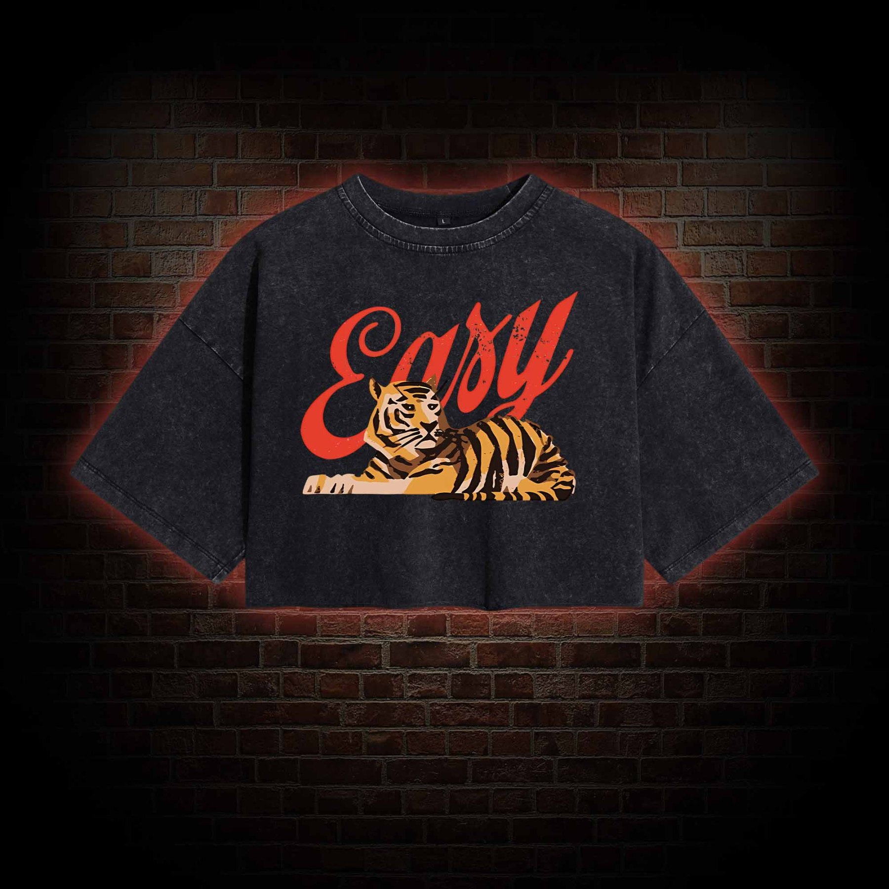 Easy Tiger Washed Cropped T-shirts