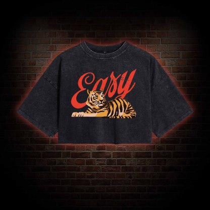 Easy Tiger Washed Cropped T-shirts
