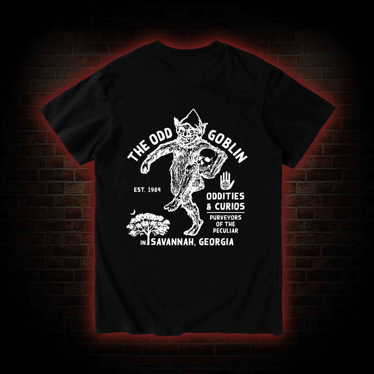 The Odd Goblin Bcak Print T-shirt 