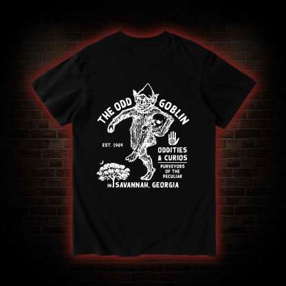 The Odd Goblin Bcak Print T-shirt 
