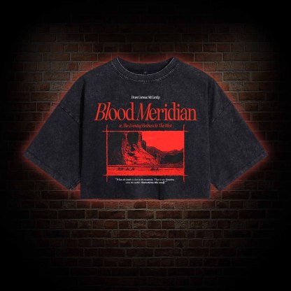 Blood Meridian Washed Cropped T-shirts