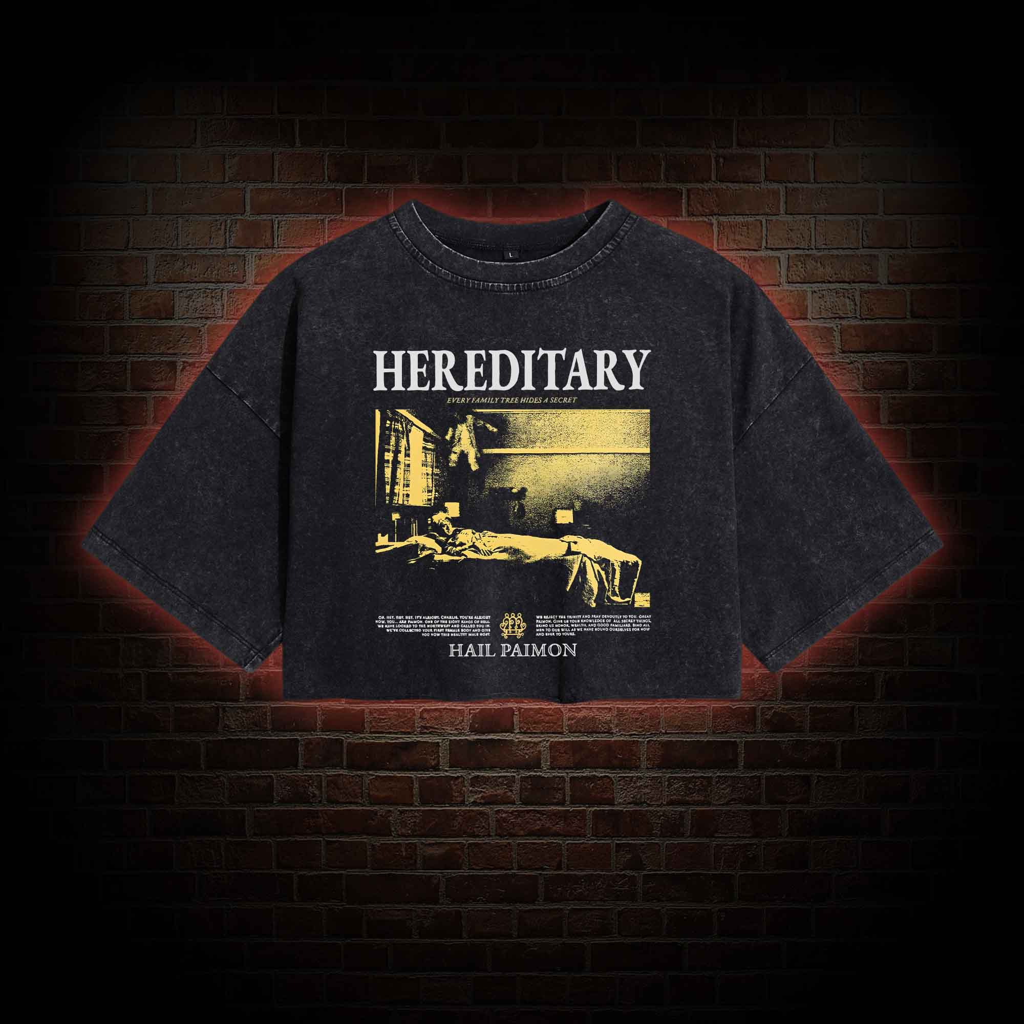 Every Family Tree Hides A Secret Washed Cropped T-shirts